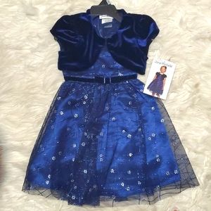 $👇NWT: GIRLS JONA MICHELLE 🎄HOLIDAY🎄 DRESS WITH CAPE